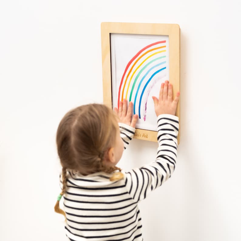 Child Rame Montessori Kid's Playroom Photo Frame, Kids Room Art Display ...