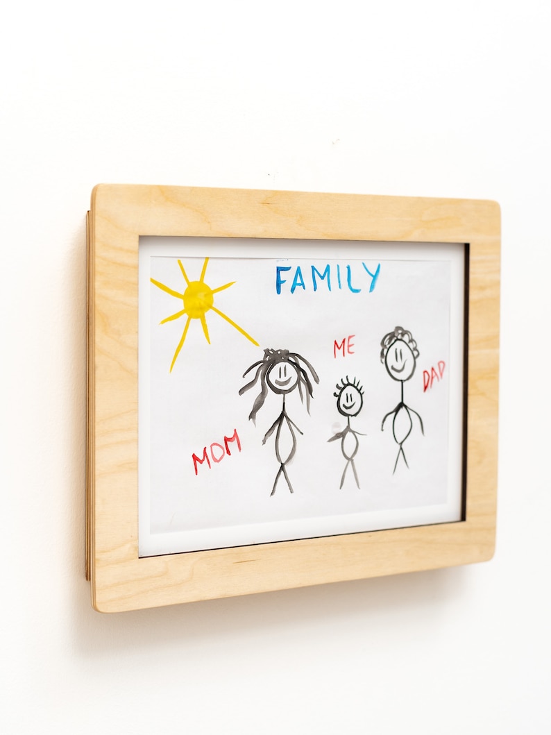 Children Art Frames, Nursery Frame, Children Drawings Frames, Picture Frames, Kids Artwork, Kids Painting Storage, Easy Change Drawings image 9