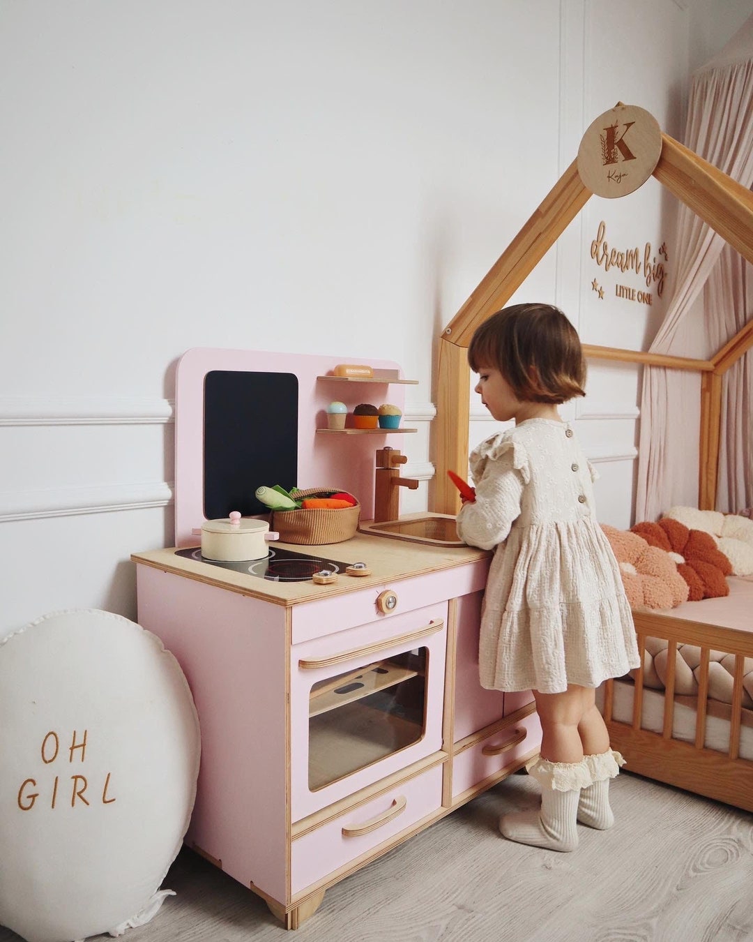 Girls wooden kitchen discount