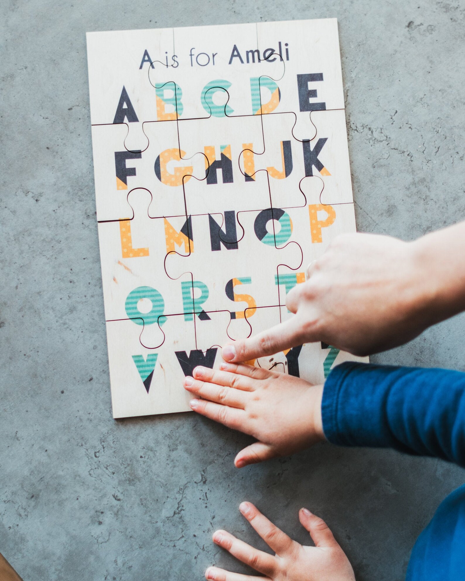Alfabeto imprimir rompecabezas de niño para los niños aprender Etsy