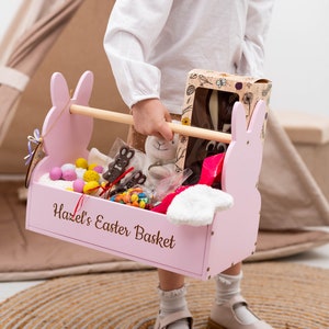 Pink Easter Basket, Baby Easter Basket, Egg Hunt Gift Basket, Personalized Easter Baskets, Kids Easter Basket, Girls Easter Basket