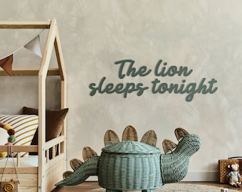 The Lion Sleeps Tonight Schild aus Holz