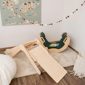 Climbing Furniture Set, Toddler Rocker Arch, Climbing Gym, Baby Birthday Gift, Climbing Arch Swing, Arch with Pillow, Gift for Toddler