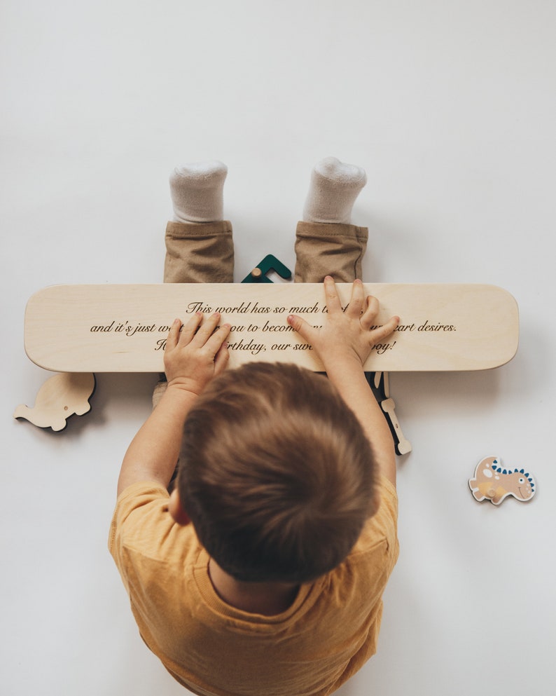 Nouveau cadeau de bébé, puzzle Montessori en bois pour tout-petit, cadeau de premier anniversaire pour bébé garçon, bébé fille, jouets en bois, cadeau personnalisé pour enfant image 7
