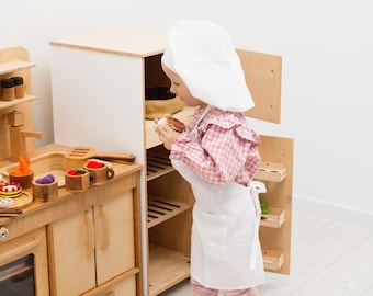 Wooden Baby Kitchen, Unique Children's Toy, Kids Pretend Play Montessori Furniture, Birthday Gift, Montessori Toys For Kids, Toddler Gift