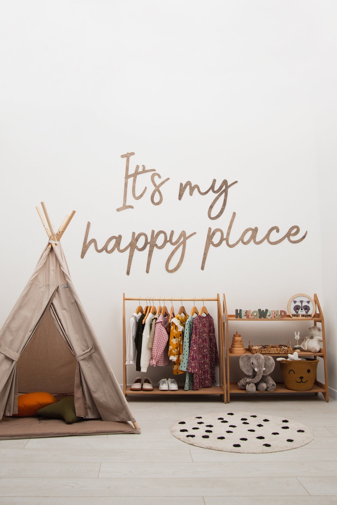 Wooden Signs for Baby Room, Letter Wall Decor for Nursery, Kids Room