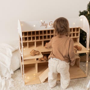 Baby Boys Car Garage, Toy Garage Car Ramp, Montessori Toy Car Storage, Toddler Gift, Toy Car Parking Garage, Personalized Toys for Boys