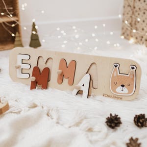 Space Theme Name Puzzle, Personalized Baby Gift, Montessori Toys, First Birthday Gifts for Kids, Baby Shower Gift for Kids, Toddler Gift
