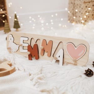 Tablero de rompecabezas con nombre personalizado, juguetes para niñas y niños, rompecabezas con nombre personalizado para niños pequeños, recuerdo personalizado para bebés, regalos para baby shower
