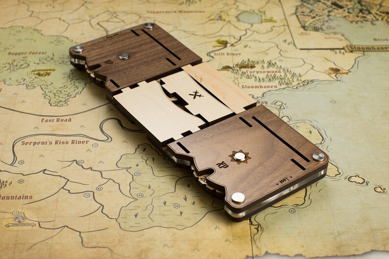 3D Vikings Gloomhaven Player Dashboard met een Slide Tracker (1 Pack