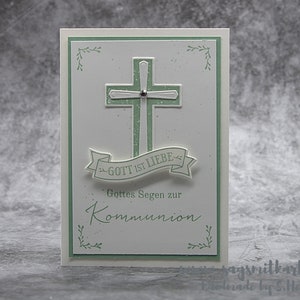 Congratulations card on communion, congratulations card church festivals image 1