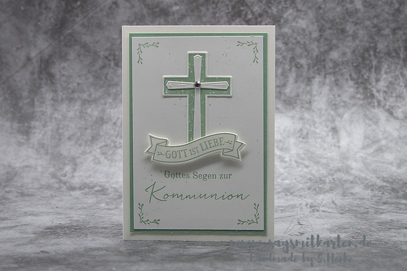 Congratulations card on communion, congratulations card church festivals image 1