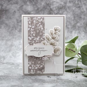 Handgemachte Trauerkarte, Kondolenzkarte, Beileidskarte - Stampin'Up!
