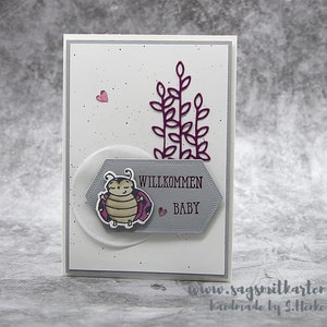 Karte zur Geburt | Babykarte | Junge | Mädchen | handgemachte Grußkarte |Stampin' UP!