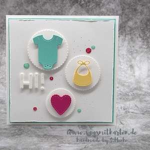 Karte zur Geburt | Babykarte | handgemachte Grußkarte | Stampin' UP!