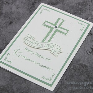 Congratulations card on communion, congratulations card church festivals image 3