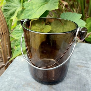 VERECO ice bucket for LEVER in smoked glass - Ice bucket