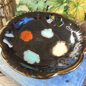Paleta de pintor Dish FRUITS final dos anos 50 início dos anos 60