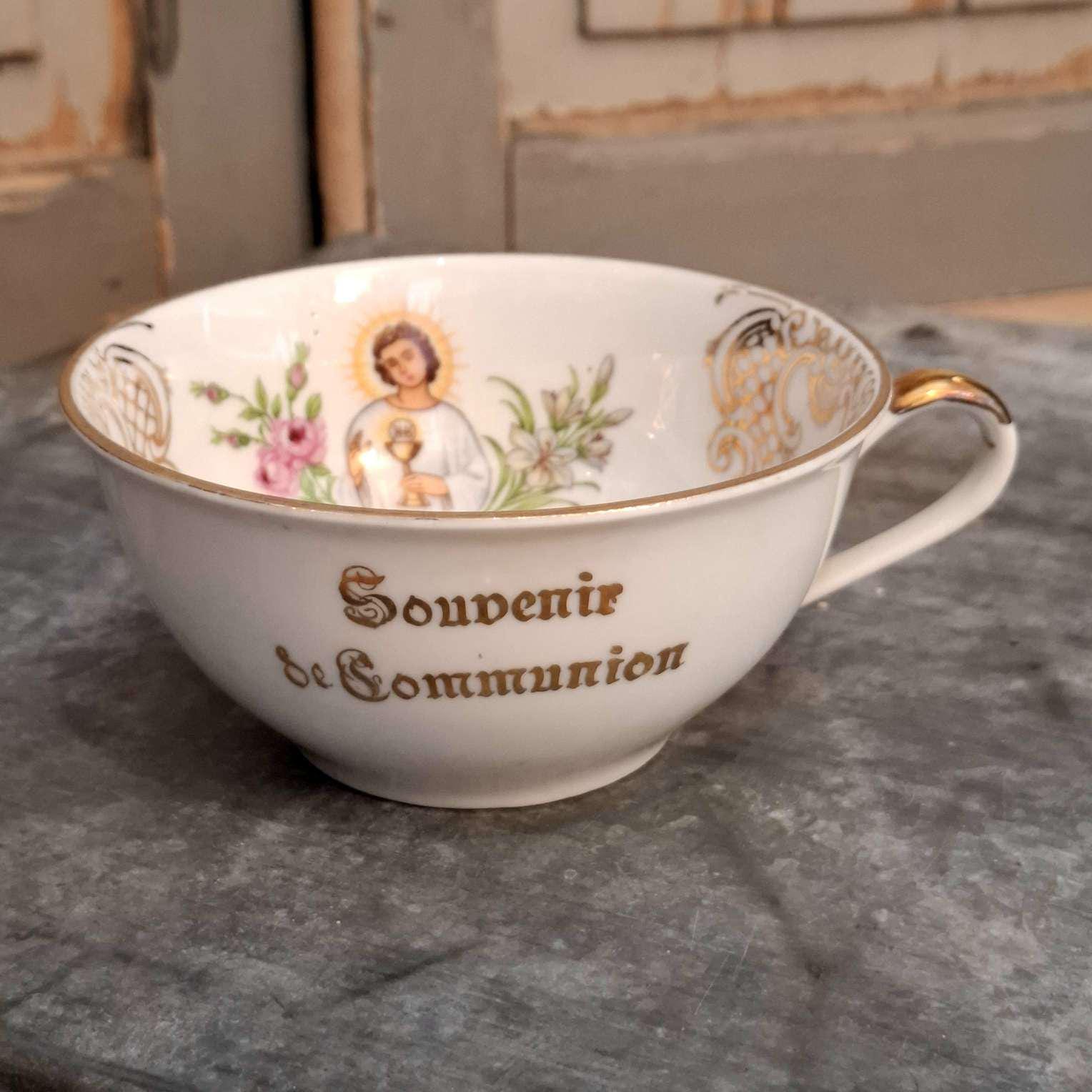Lot De 9 Tasses Et Soucoupes En Porcelaine Blanche - Filet Doré - Occasion