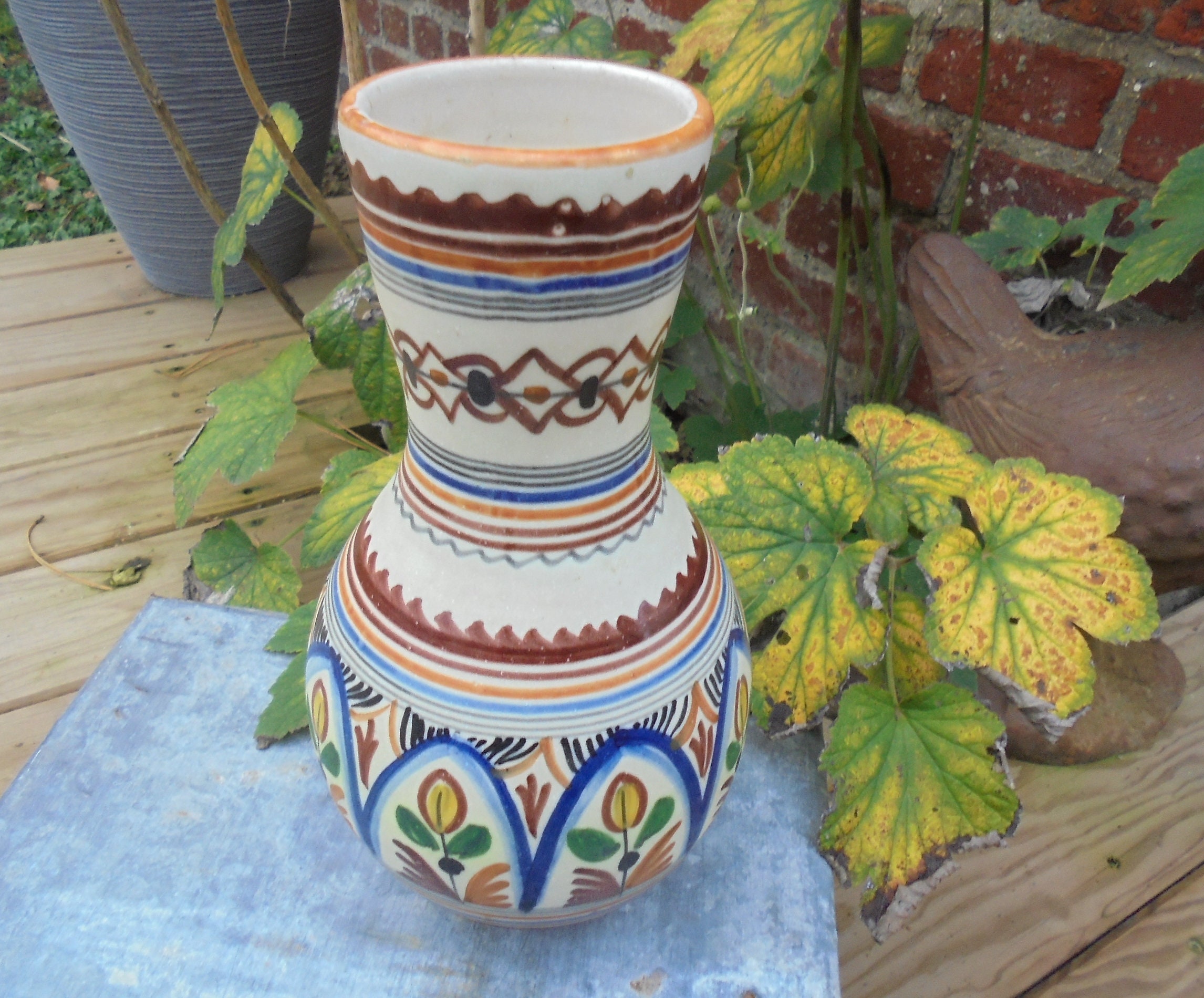 Vase Grand Format Signé S Toledo