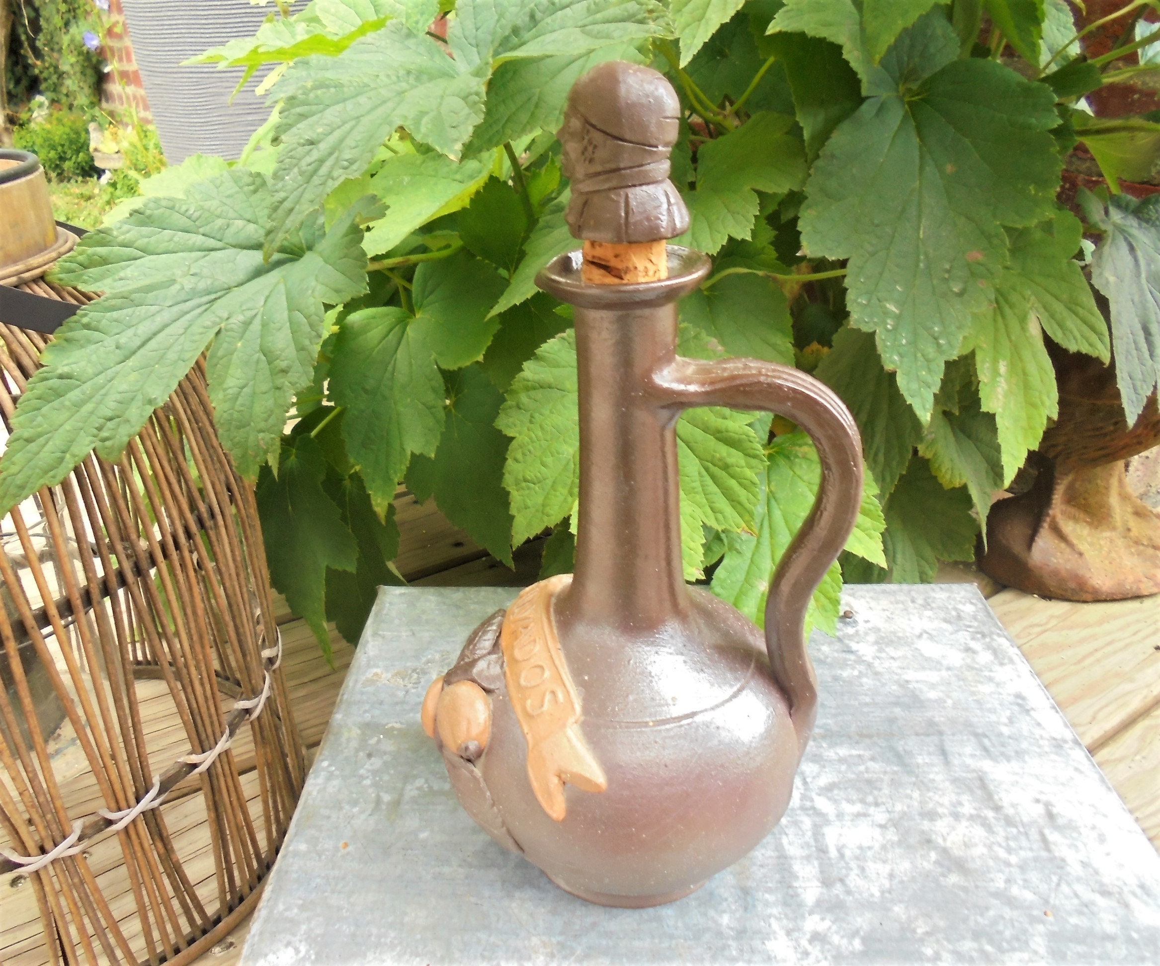 Ceramic calvados bottle - Etsy 日本