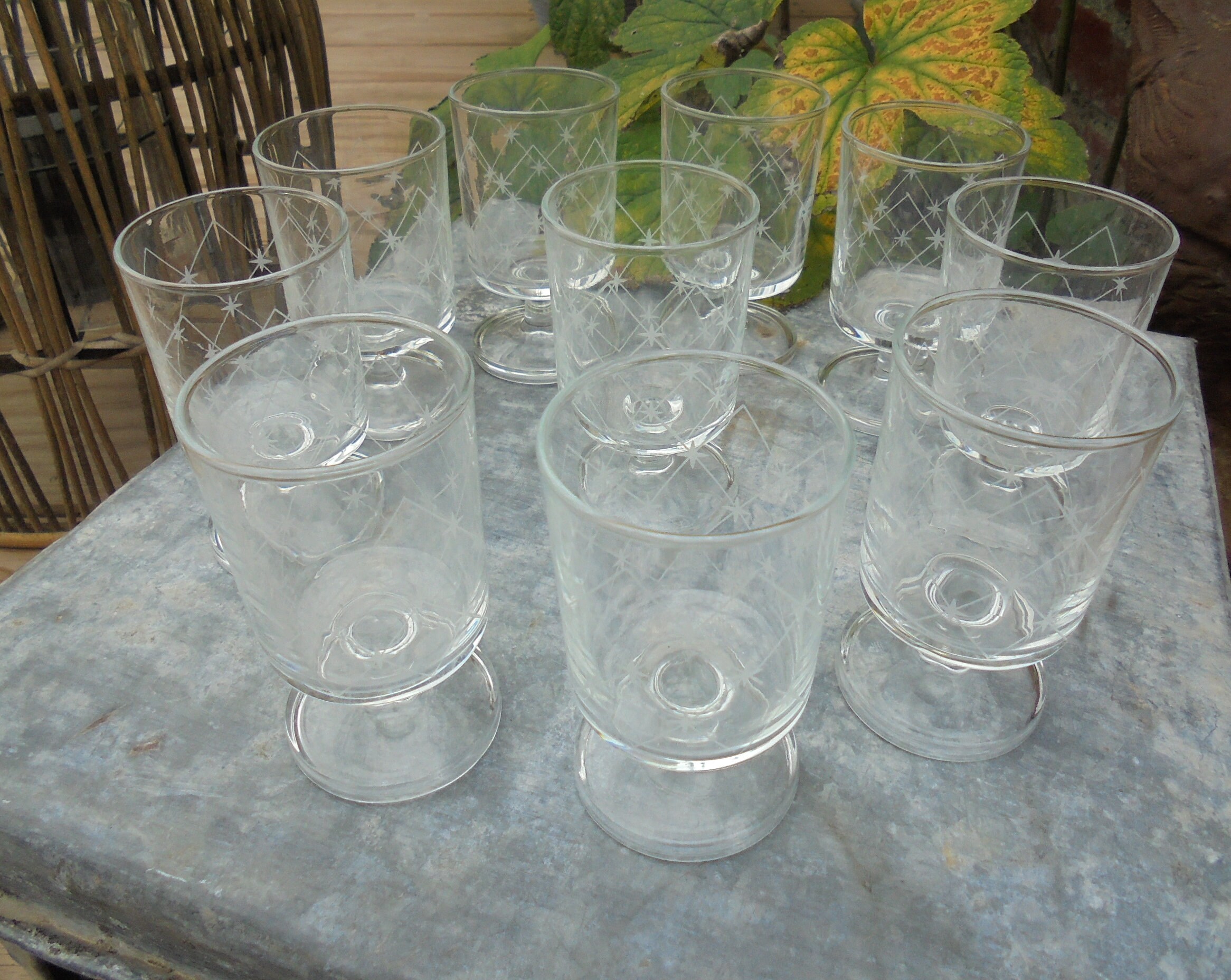 Verres Luminarc Etoilés Fetes Série Limitée Sans Doute - Vintage France 70S