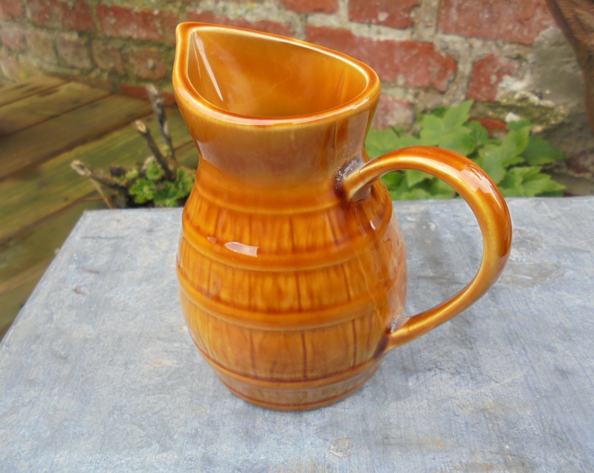 Pichet Tonneau 1/4 Vin Du Patron Pour Bistrot, Restaurant, Relais Routier.