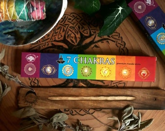 encens 7 chakras - nettoyage et purification - rituel d'alignement