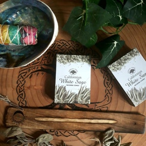 White sage cones incense - green tree - purification and energy cleansing incense