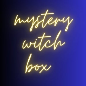 Mystery witch box - Mystery box - spiritual - mystery witch box - incense, candles, rituals, crystals, pendulums, ... - new witch