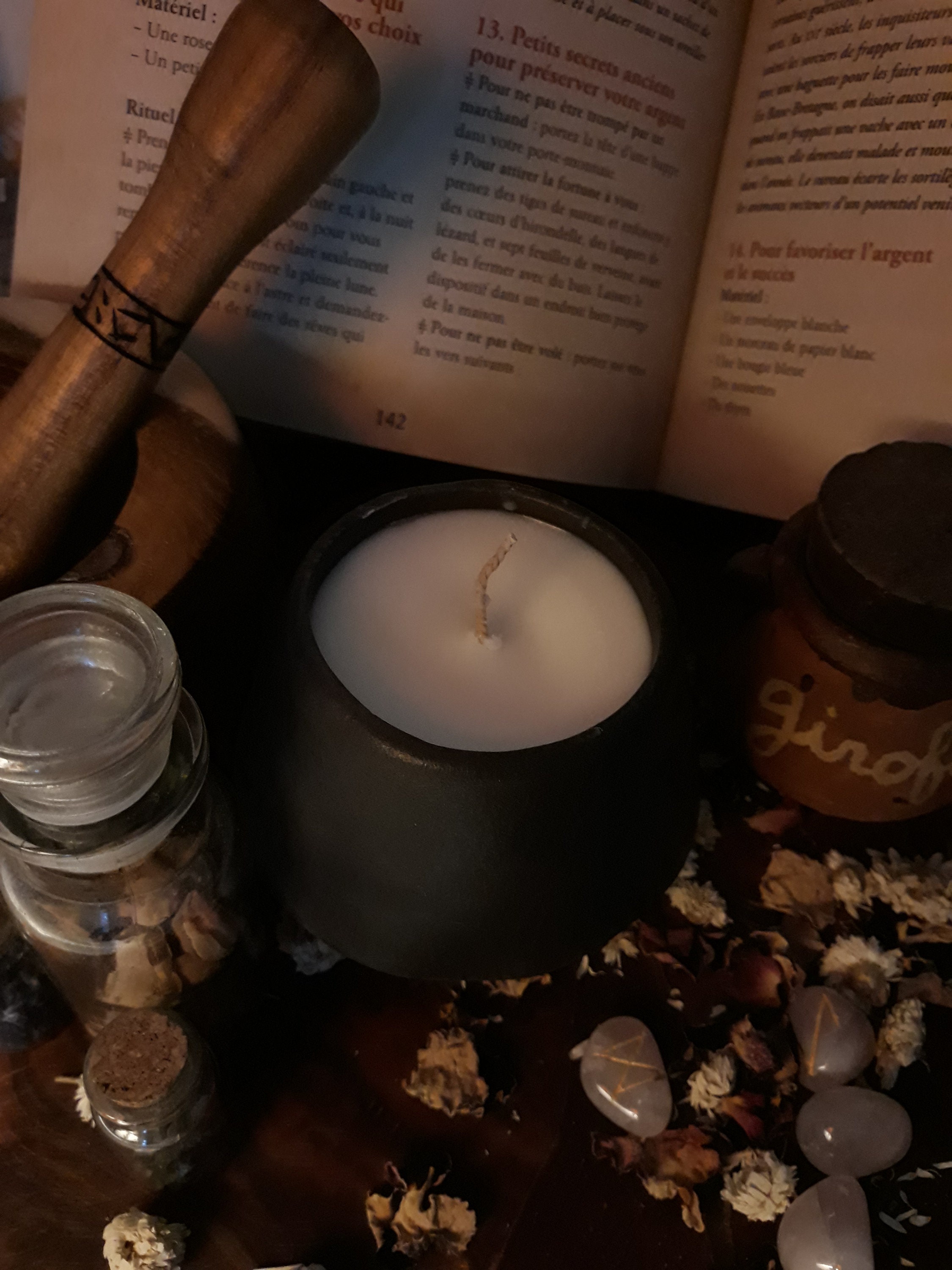 Bougie Chaudron - Bougie Pot en Terre