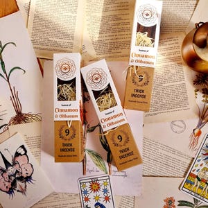 cinnamon and olibanum incense - Green tree botanical incense