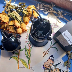 zestaw do spalania perfum i stopionych zapachów - pudełko zapachowe - kociołkowy palnik do perfum