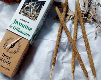 Jasmine and frankincense - green tree incense - natural incense - fumigation and purification