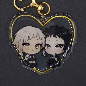 Atsushi Akutagawa Bungou Stray Dogs Gold Foil Acrylic Charm