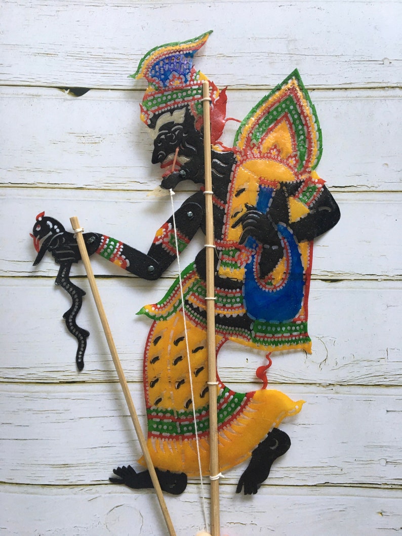 Thai Shadow Play Thai Nang Talung Puppets Thai Shadow Etsy