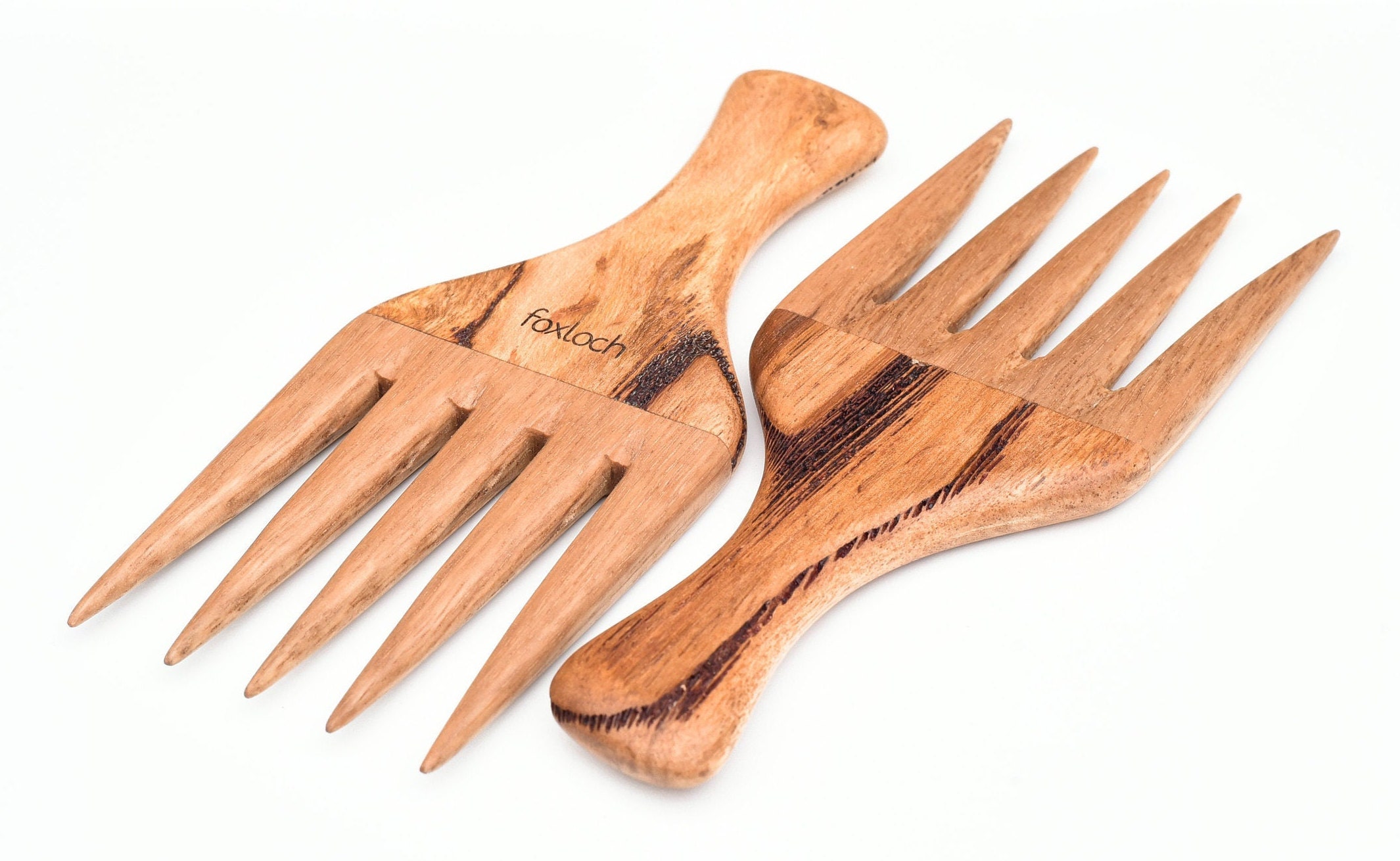 Wooden Pick Comb Wide Tooth Comb Hair Fork Hair Pick Comb Etsy