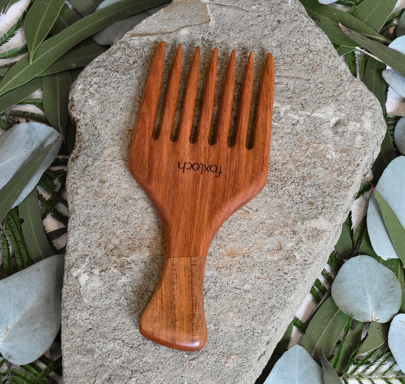 Afro Pick Wooden Pick Comb Handcrafted from Reclaimed Etsy