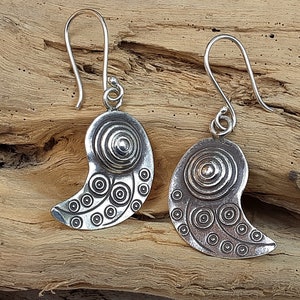 Oorbellen in Indiase boho-stijl, van sterling zilver.