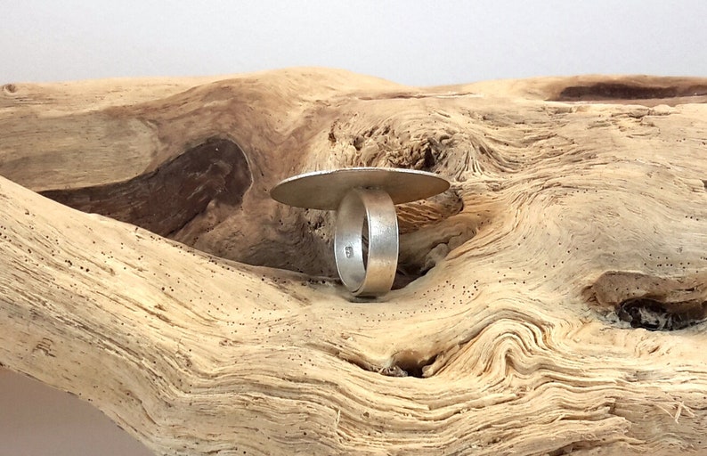 925 silver round ethnic ring adjustable size