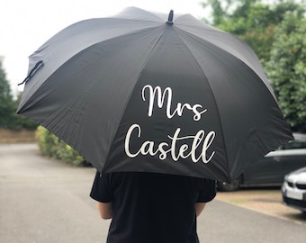 Personalised Large Golf Umbrella, Perfect For, Teacher Gifts,  Birthday Gift, Wedding, For Him, For Her, Or Just Because You Love Them!