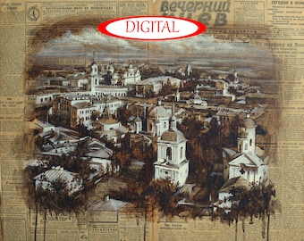 Kyiv Ukraine downloadable art print
