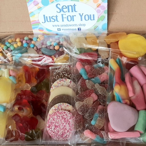 Sweetbox Letterbox Gift, Pick and Mix Sweet Box, Letterbox Sweets, Pick n Mix Gift Box, Candy Box, Mixed Candy Hamper