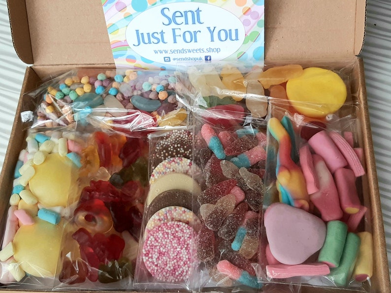 Sweetbox Letterbox Gift, Pick and Mix Sweet Box, Letterbox Sweets, Pick n Mix Gift Box, Candy Box, Mixed Candy Hamper 