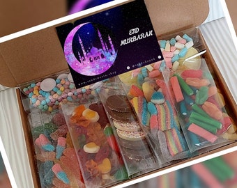 Eid Sweet Gift, Eid Sweets, Eid Treat Box, Halal Sweets Letterbox Gift Pick and Mix Sweetbox