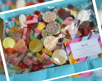 Mixed Candy Pick and Mix Sweets Letterbox Sweetbox Pick and Mix Sweet Gift Box Treat Box Sweet Hamper