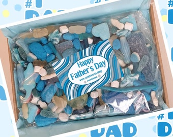 Vatertag gemischt blau Pick und Mix Süßigkeiten Letterbox Sweet Treat Box