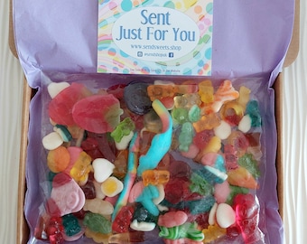 Mums Gummy Sweets Letterbox Sweet Box Pick and Mix Sweets, Mothers Day Sweetbox Gift, Vegan Sweets Halal Sweets Vegetarian Sweets
