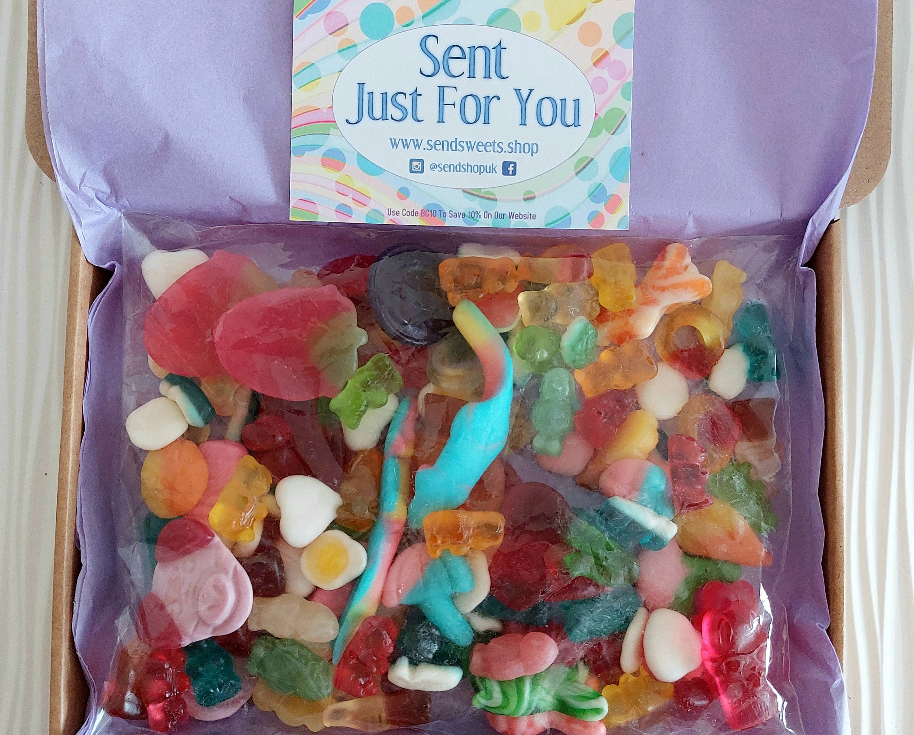 bluse Vibrere sy Gummy Mix Sweets Letterbox Sweet Box Pick and Mix Sweets - Etsy