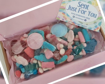 Scatola per dolci misti a due colori Scegli i tuoi colori Scegli e mescola dolci Cassetta delle lettere Dolci personalizzati